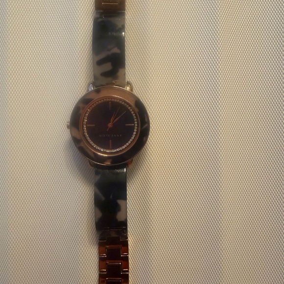 Anne Klein Black and Gold Navy blue Watch - Picture 4 of 5